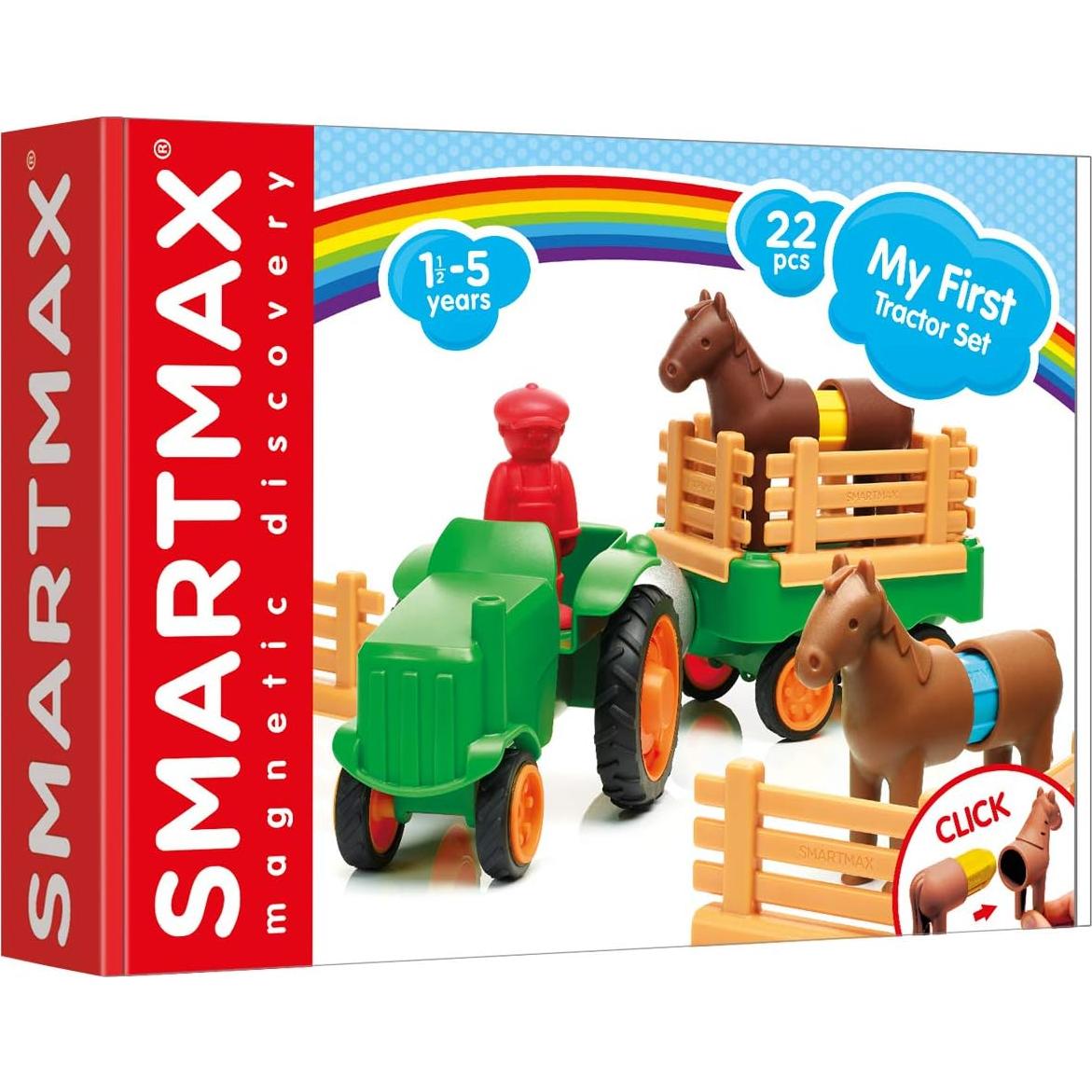 SmartMax Mi Primer Tractor de Granja Set Magnético 22 Piezas