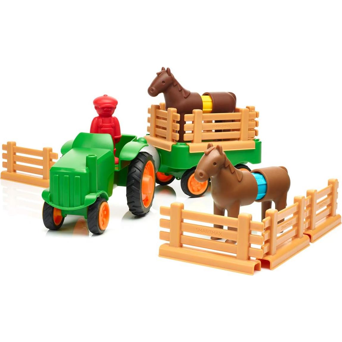SmartMax Mi Primer Tractor de Granja Set Magnético 22 Piezas