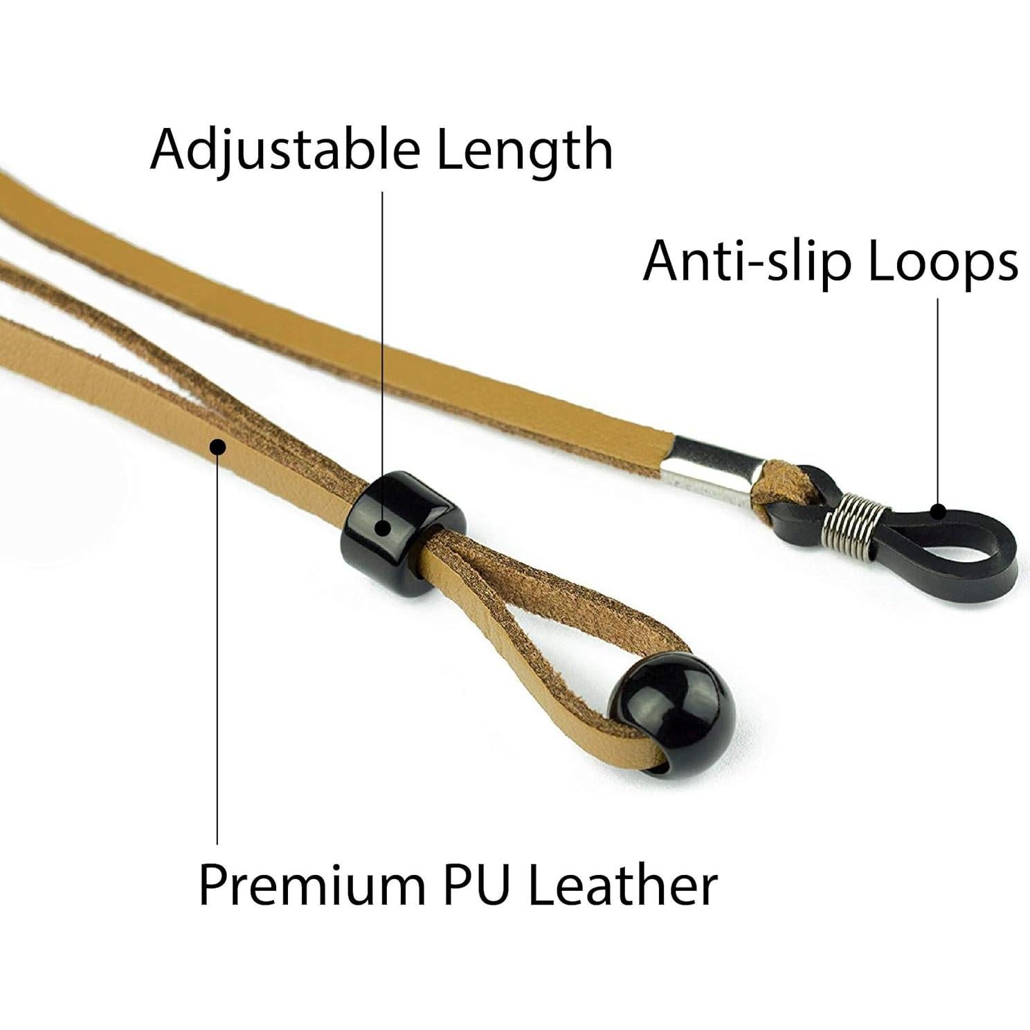 Soporte para Gafas Holdie - Cuero PU Premium - Ajustable Unisex