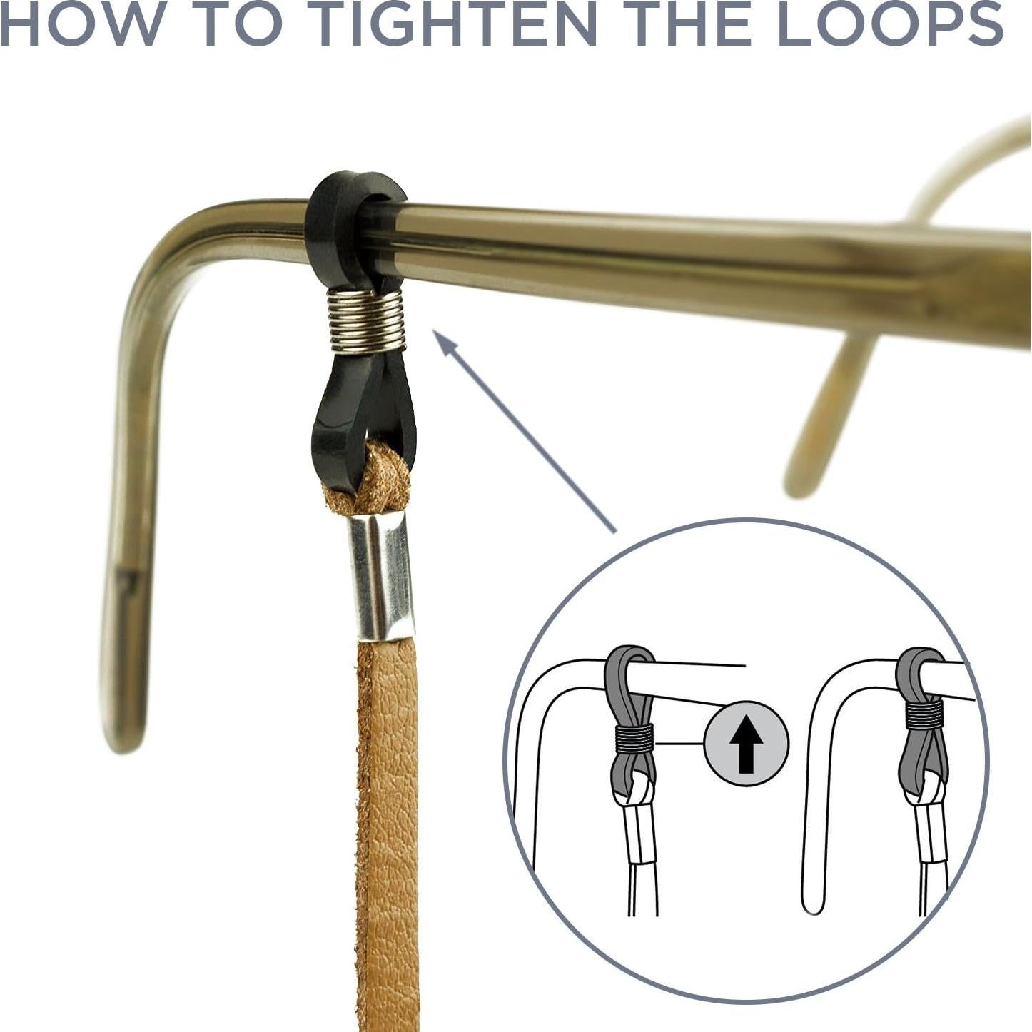 Soporte para Gafas Holdie - Cuero PU Premium - Ajustable Unisex