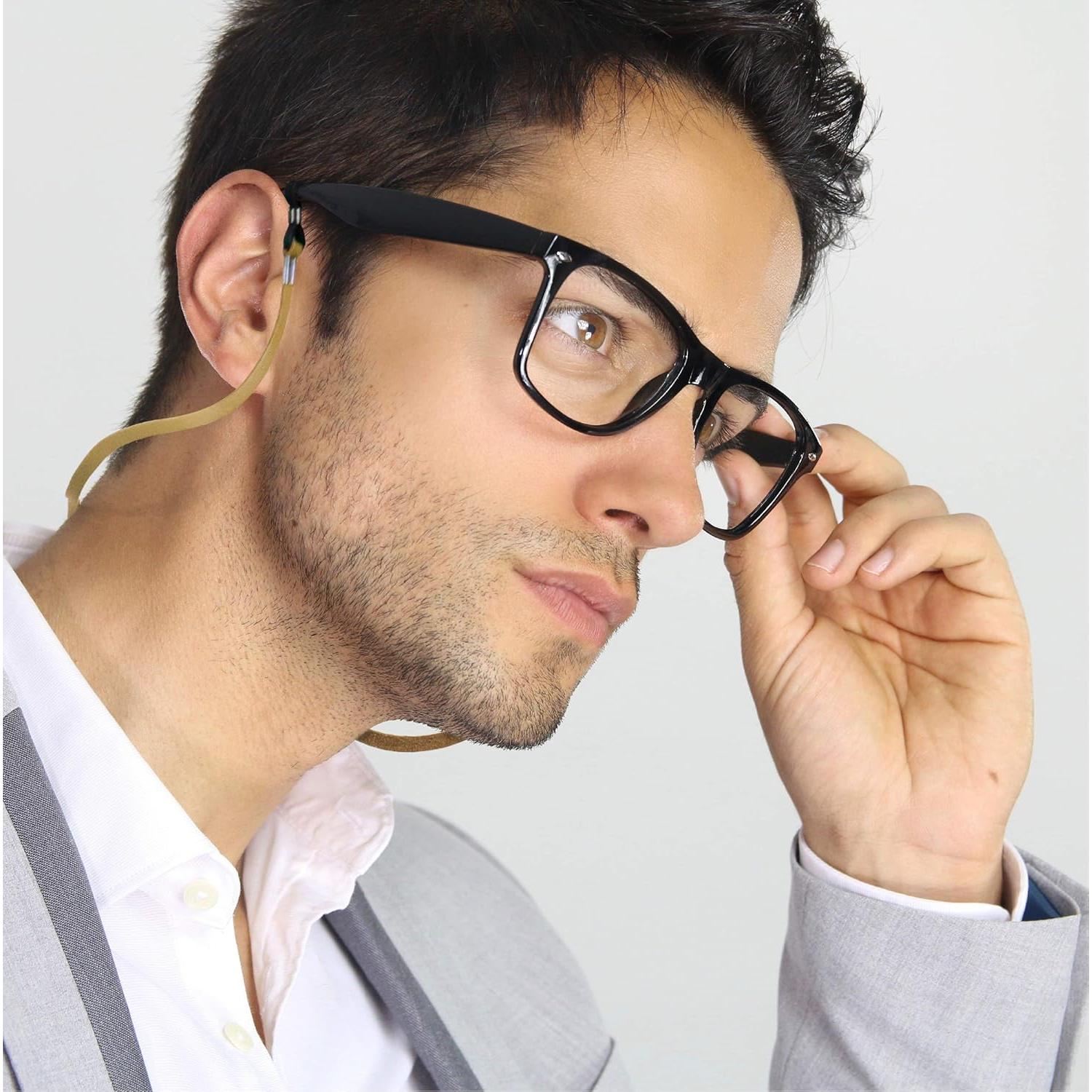 Soporte para Gafas Holdie - Cuero PU Premium - Ajustable Unisex