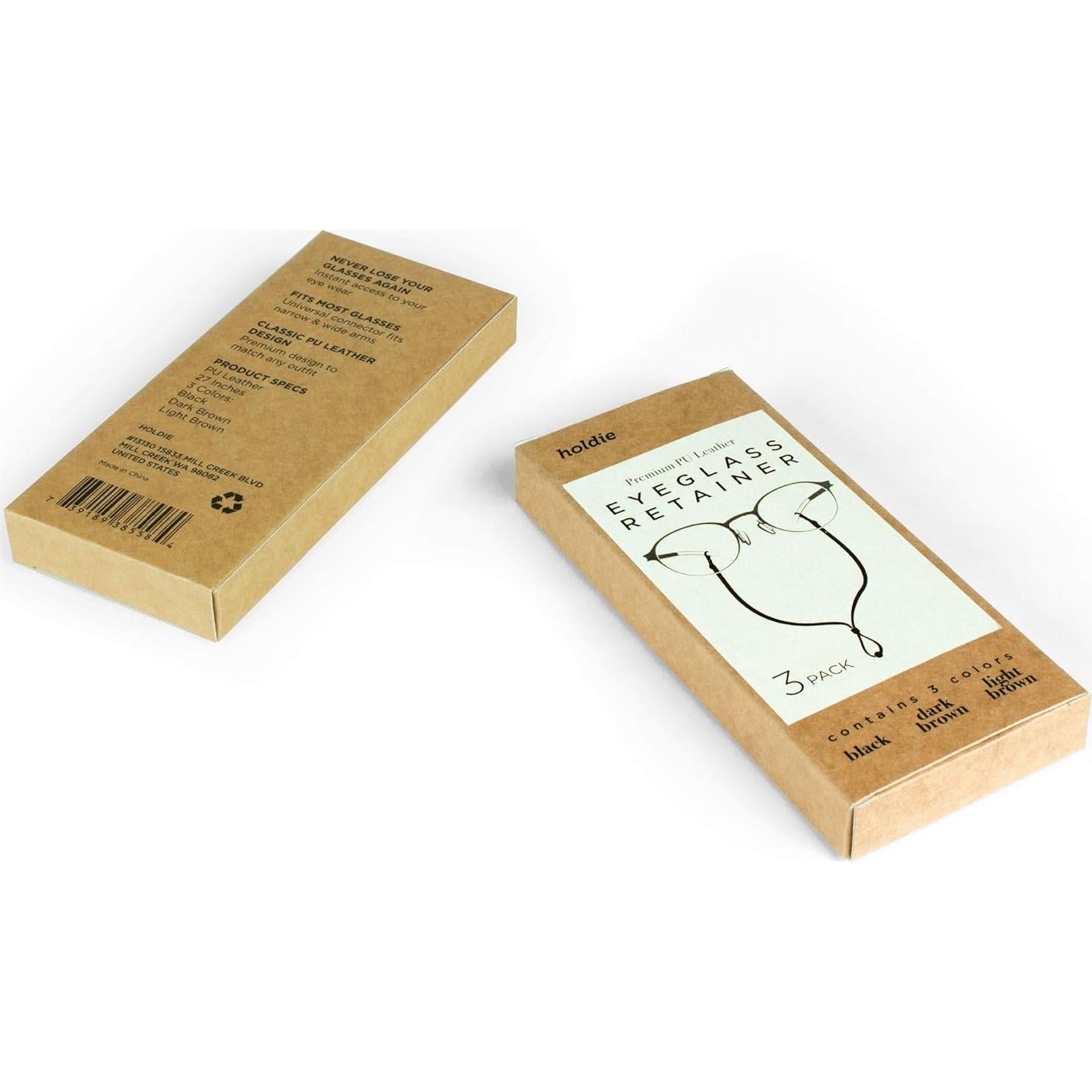 Soporte para Gafas Holdie - Cuero PU Premium - Ajustable Unisex