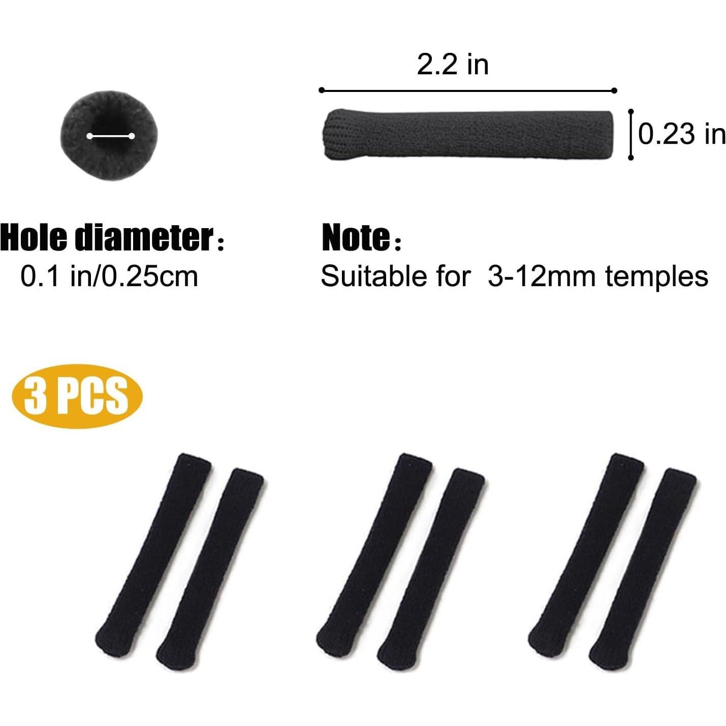 Cojín de Oído de Algodón Suave para Gafas Antideslizante