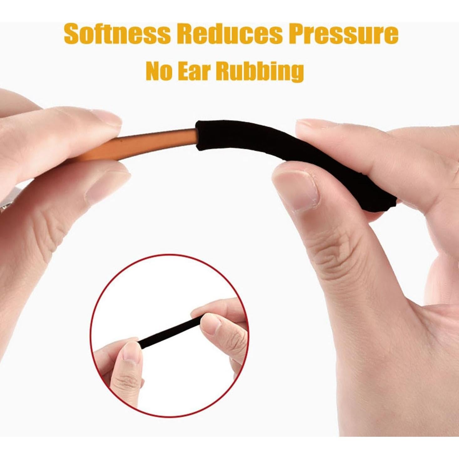Cojín de Oído de Algodón Suave para Gafas Antideslizante