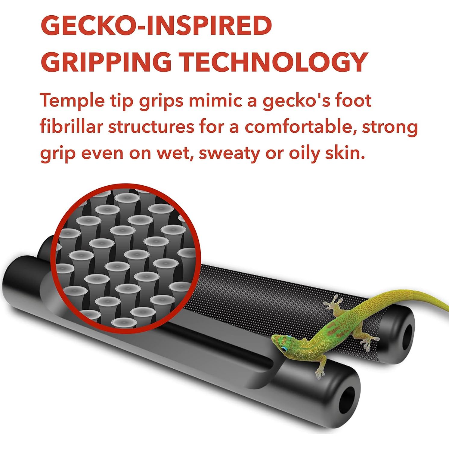 Setex Grip para Gafas - 2 Pares Negros Antideslizantes