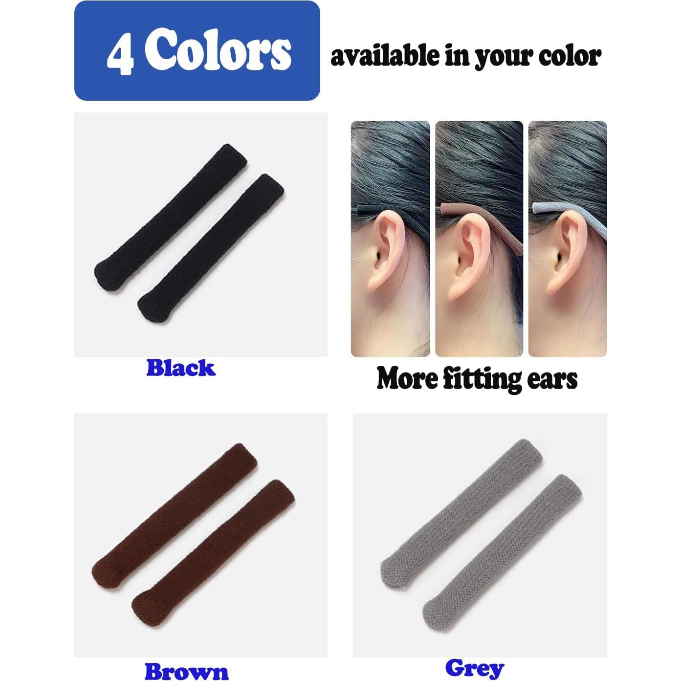 Funda de Algodón Suave Antideslizante para Patas de Gafas Omnful