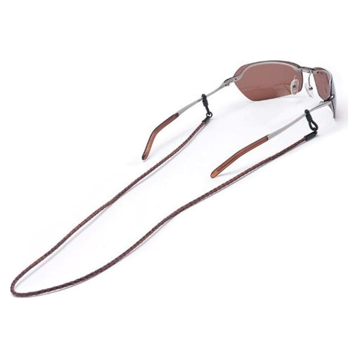 Retenedor de Gafas de Cuero Trenzado Chums - Negro