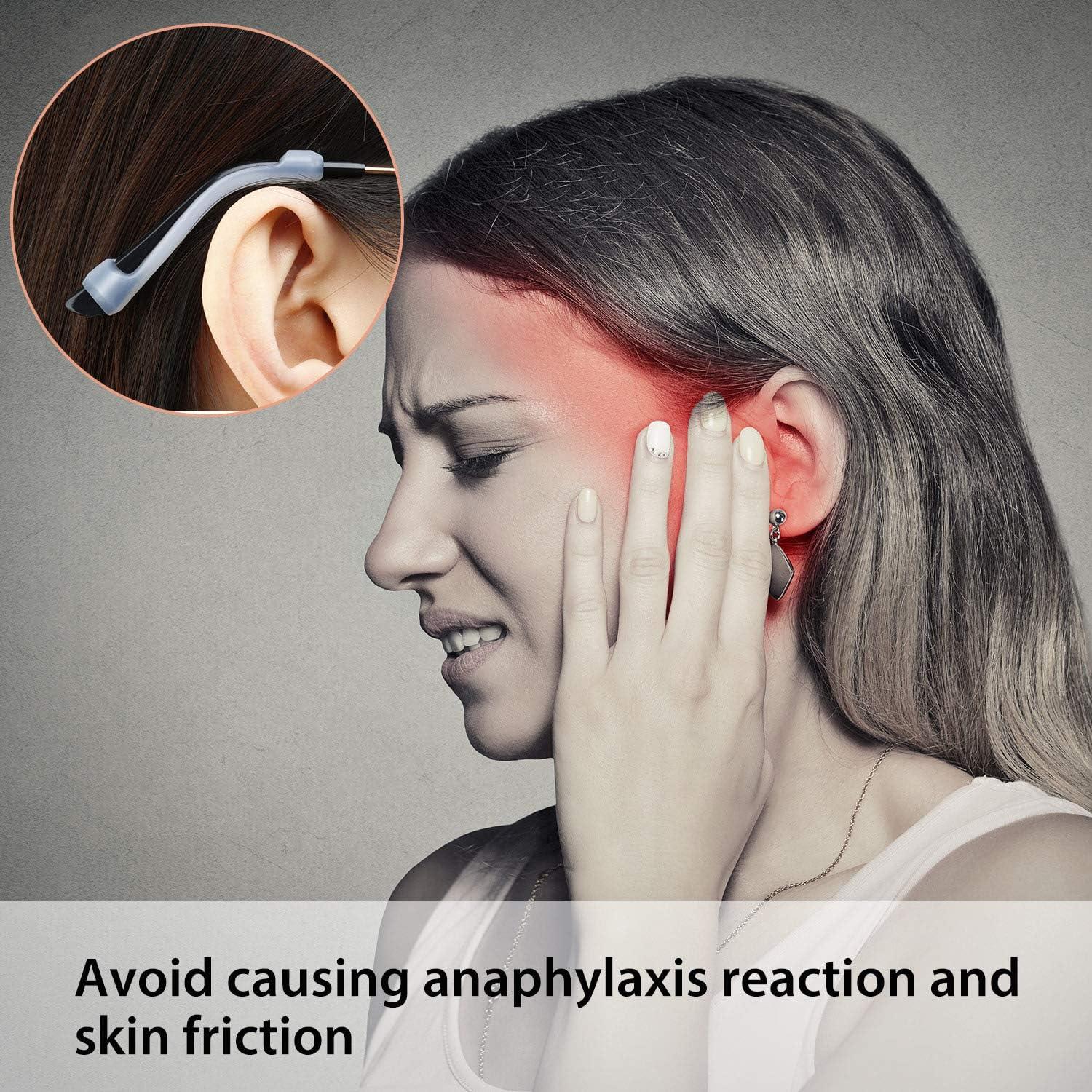 12 Pares Almohadillas de Silicona Frienda para Gafas Antideslizantes