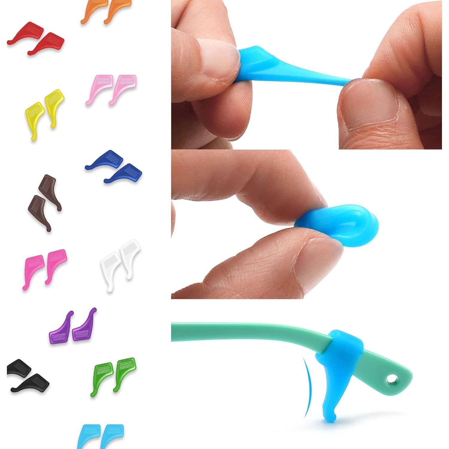 12 Ganchos de Silicona Antideslizantes SooGree para Gafas