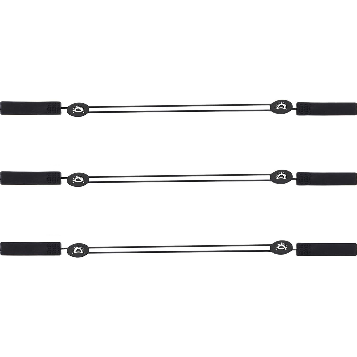 Correa Ajustable para Gafas de Sol - Paquete de 3 + Paño