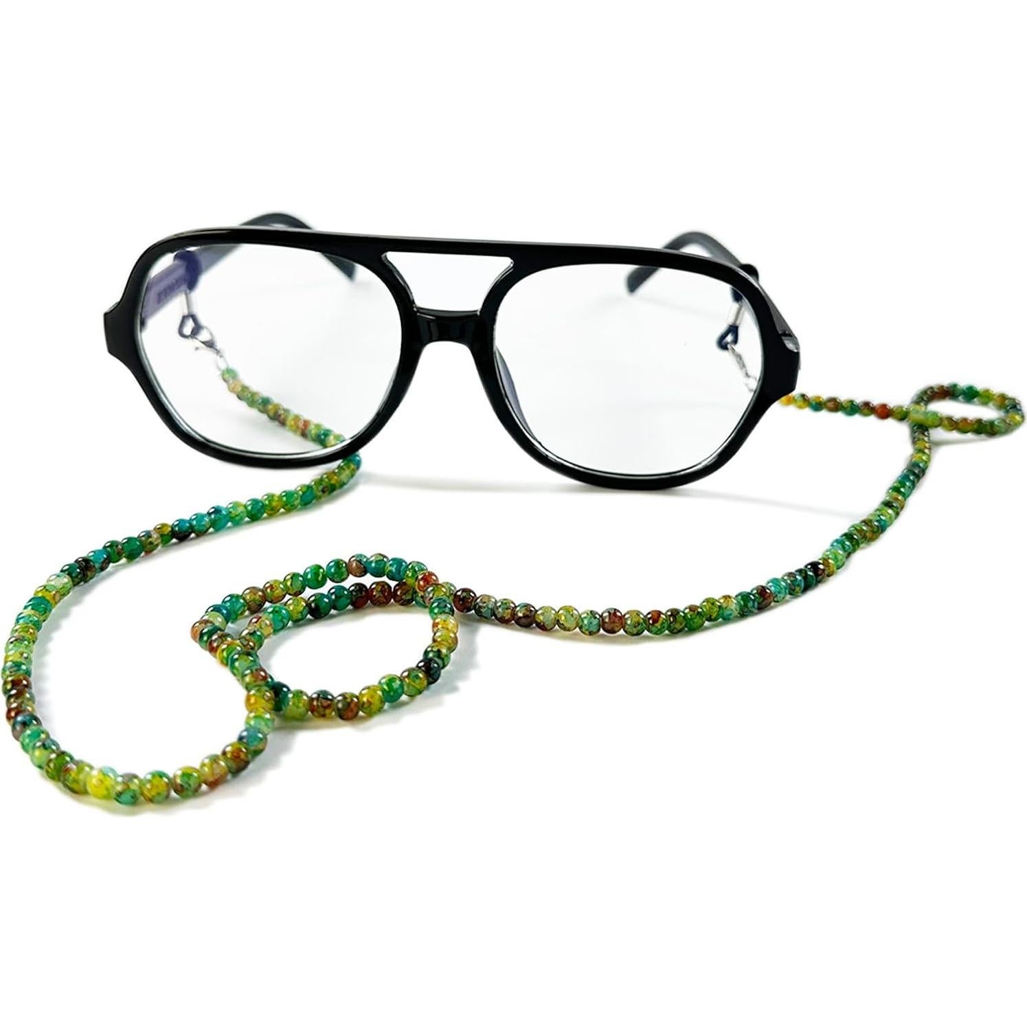 Cadena de Gafas para Mujeres DECKER - Verde 74 cm - Pulsera y Lanyard