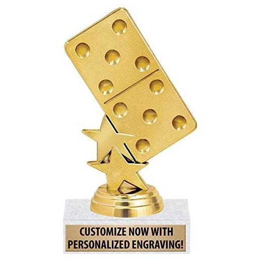 Trofeos de Dominó Crown Awards Personalizados 13,34 cm - 20 Pzs