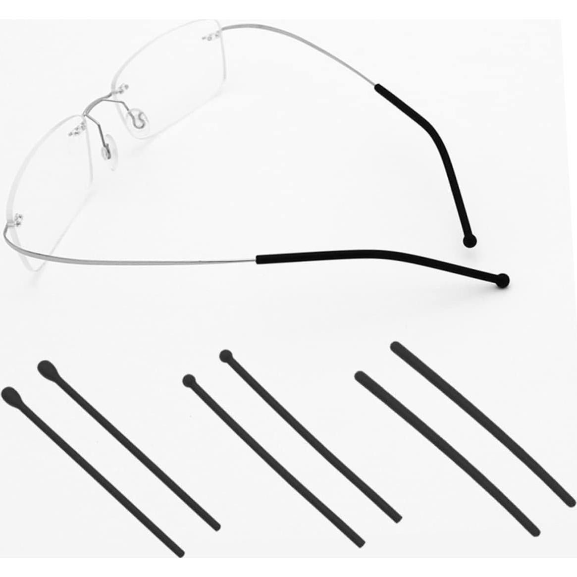 EXCEART 12 Pares de Consejos de Silicona para Gafas Antideslizantes