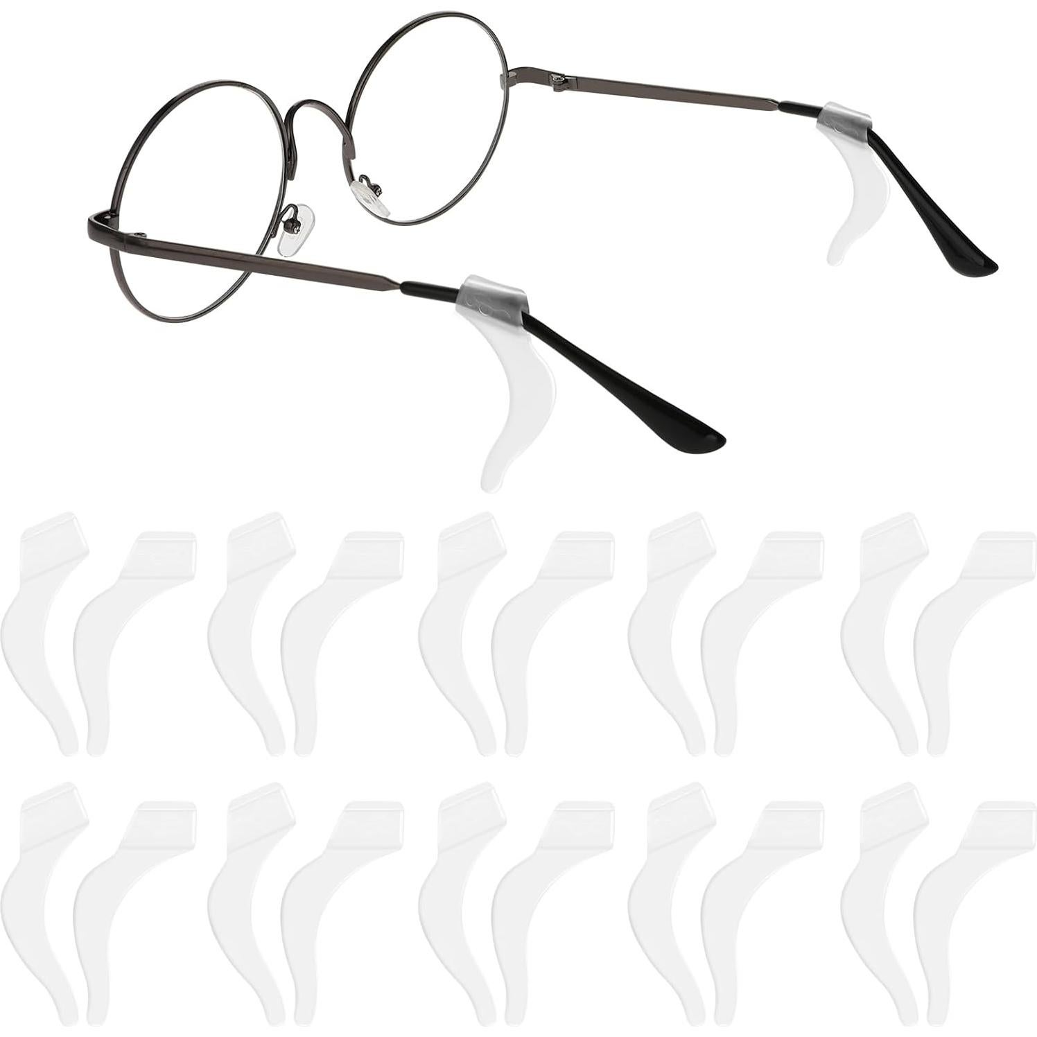 10 Pares de Ganchos de Silicona Antideslizantes para Gafas