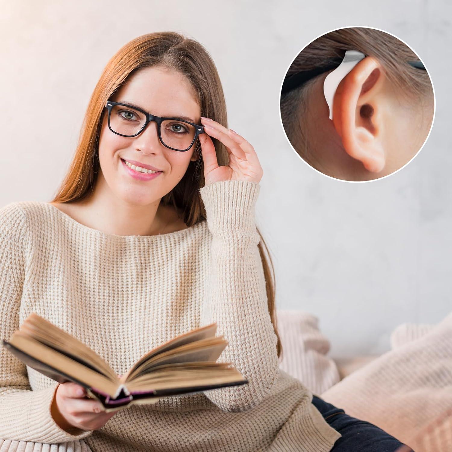 10 Pares de Ganchos de Silicona Antideslizantes para Gafas