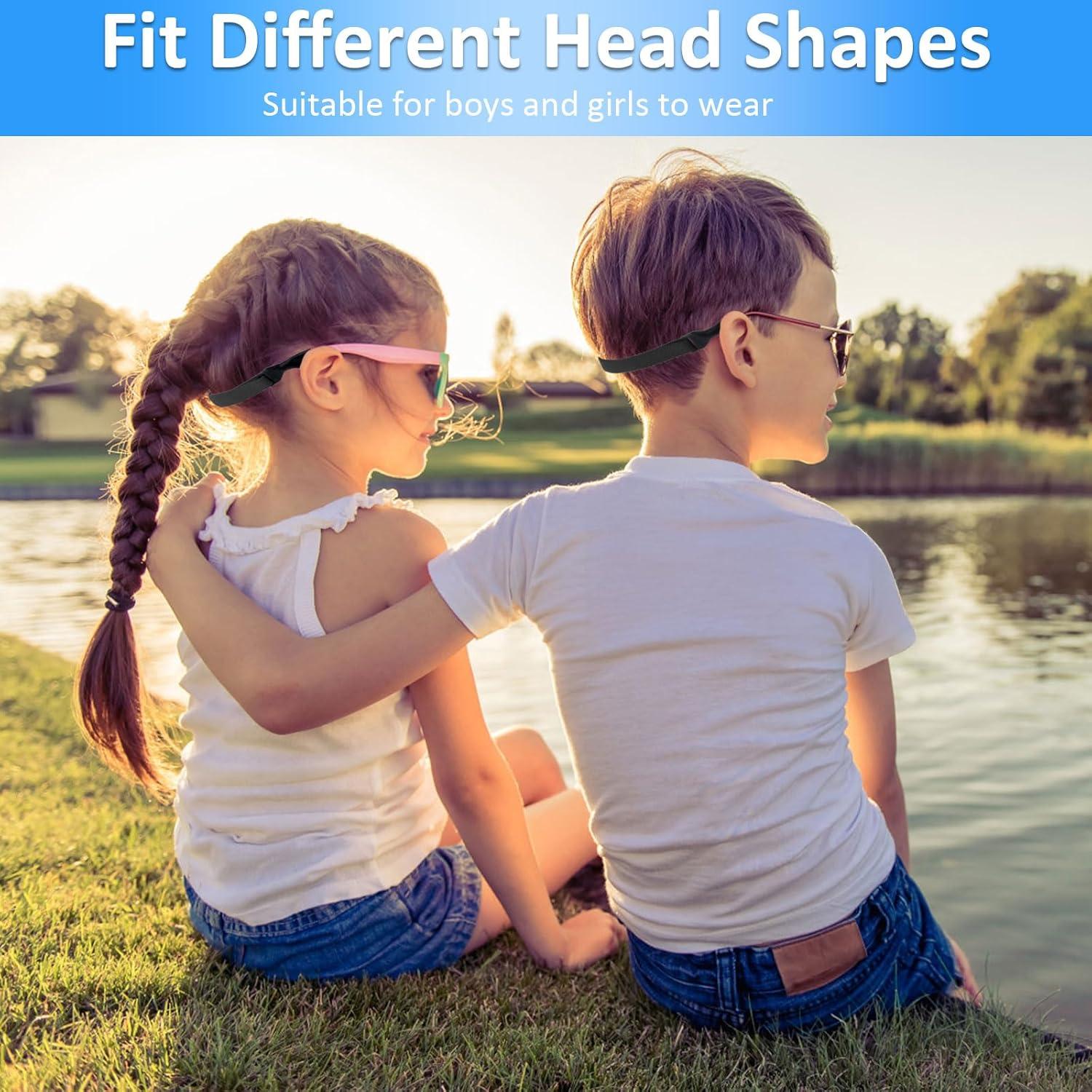 Correas para Gafas Opvixi 8 Pcs Ajustables 21-31 cm Negras