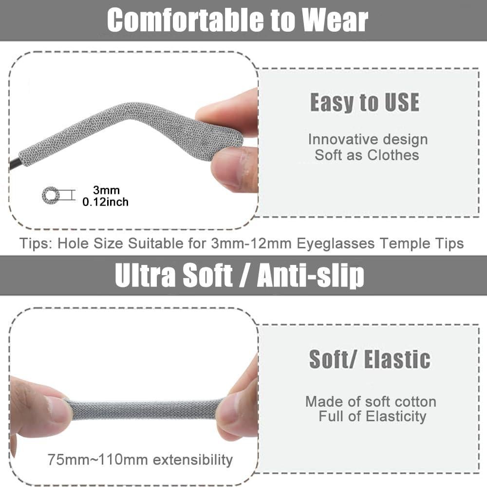 3 Pares Sujetadores de Gafas IYOOH Almohadillas Antideslizantes