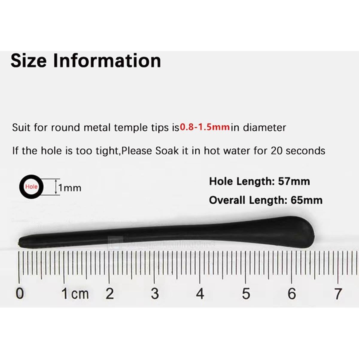 Consejos de Silicona Suave Antideslizante para Gafas NLQHOPTS