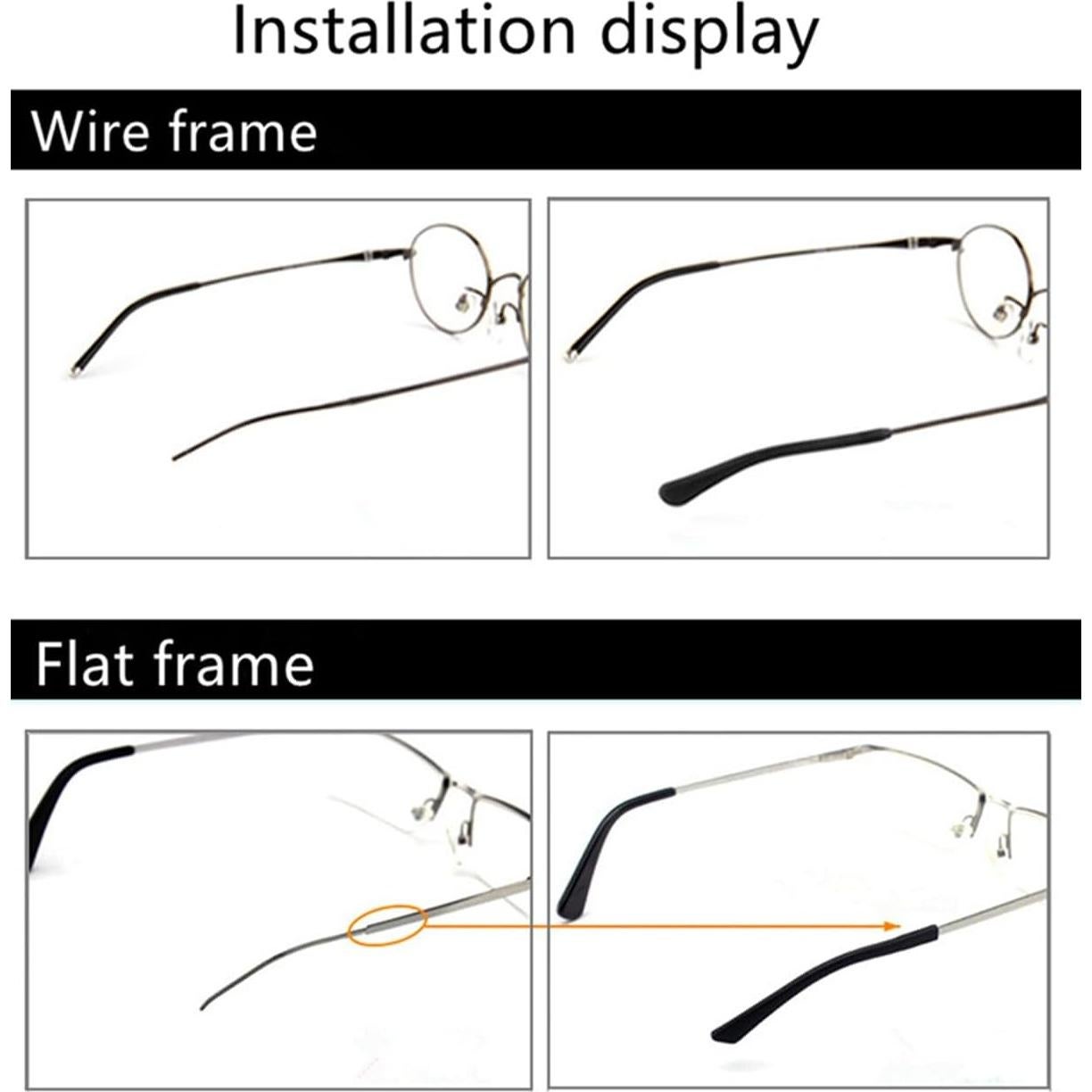 Consejos de Silicona Suave Antideslizante para Gafas NLQHOPTS