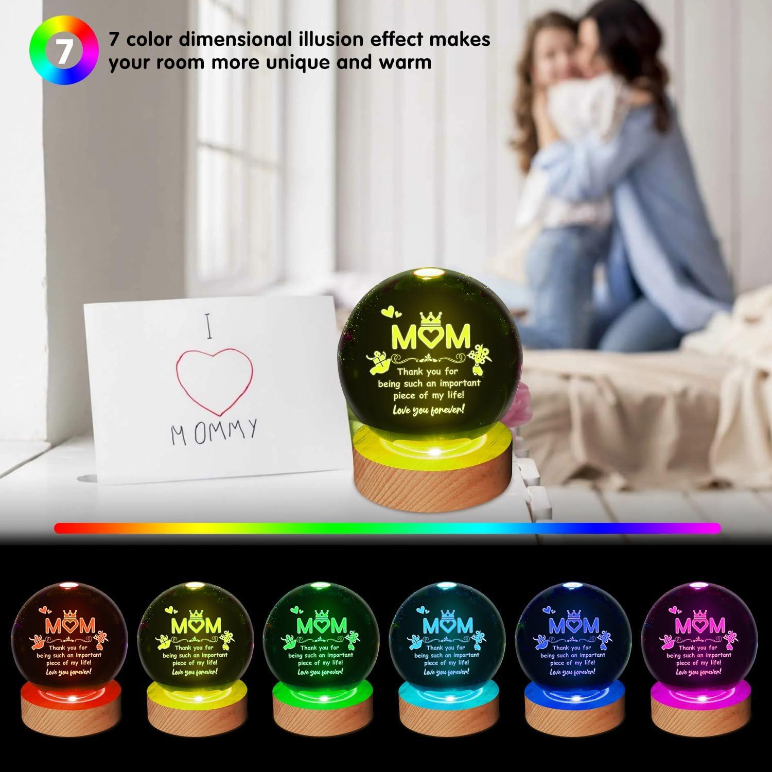 Lámpara de Mesa 3D JHXLAMP para Mamá - Regalos Especiales