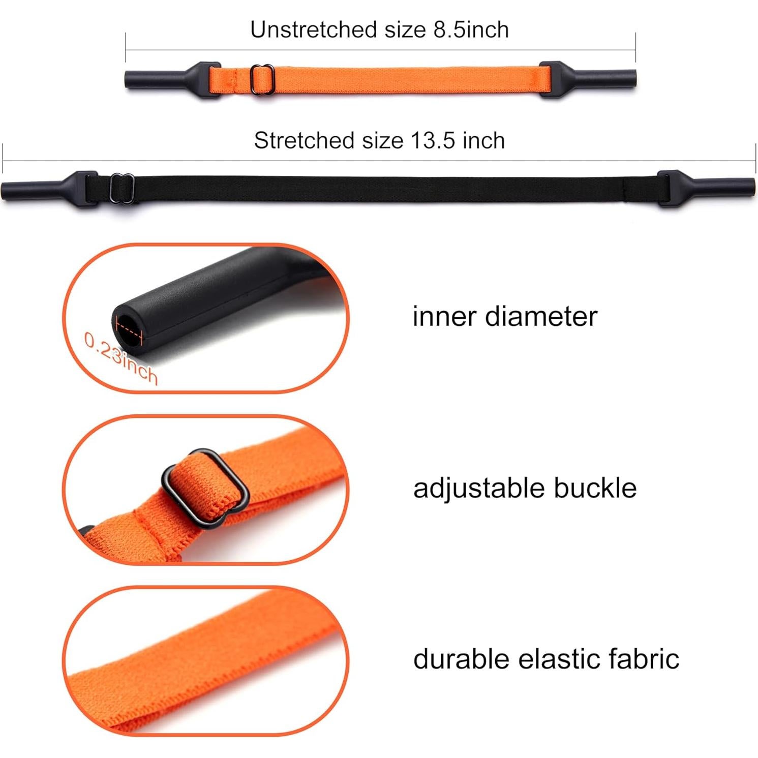 Cadena para Gafas Ajustable Unisex - Correa Antideslizante 20.3x15cm