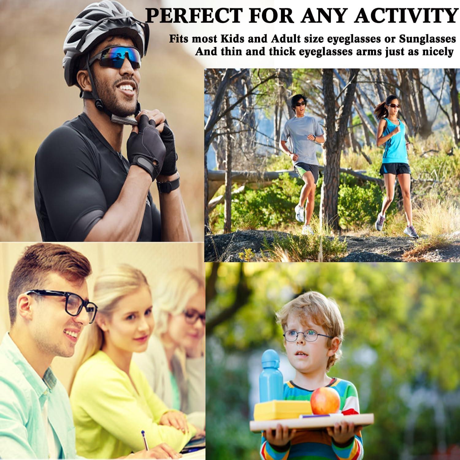 20 Pares Sujetadores Antideslizantes Gafas + 3 Correas Ajustables