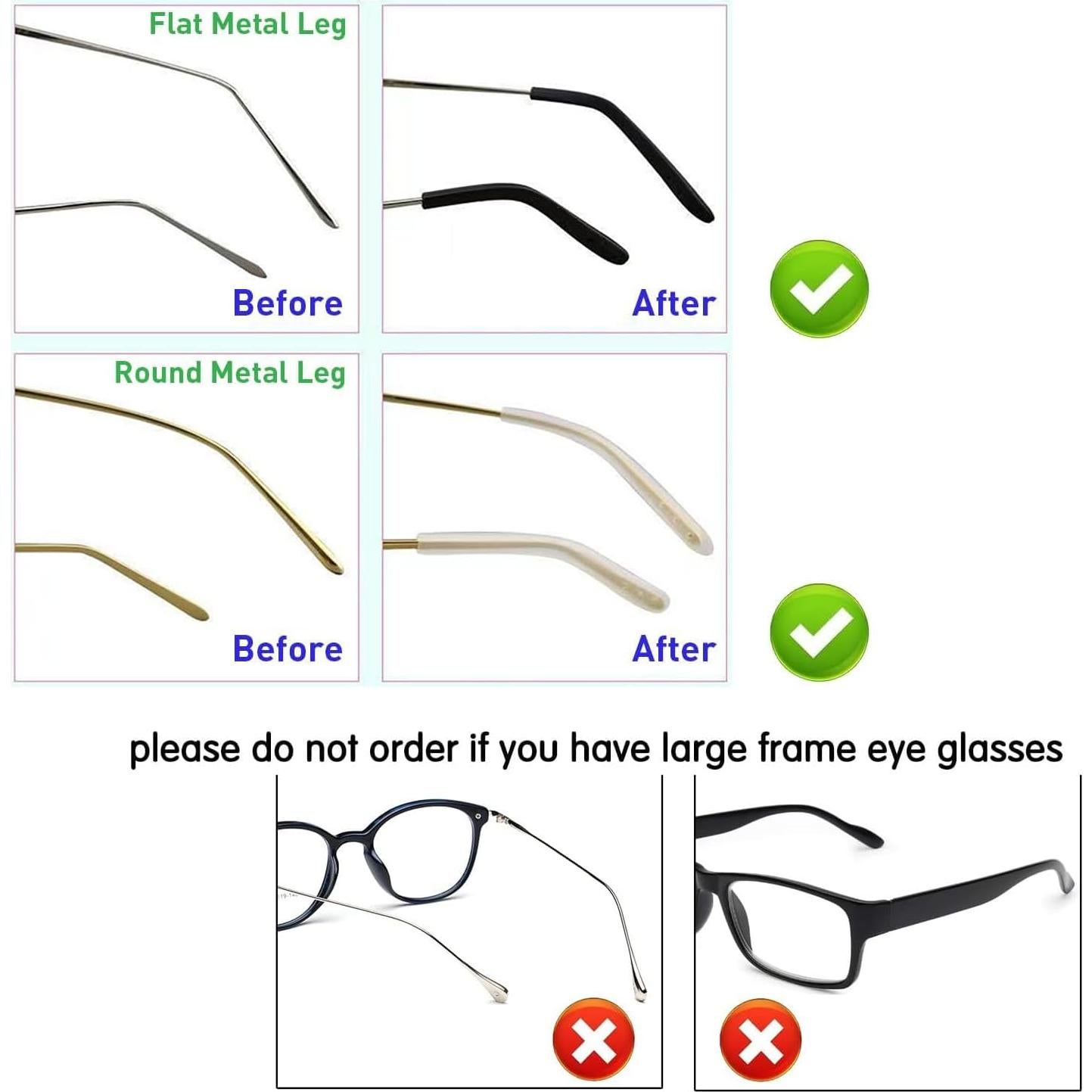 Puntas de Templo de Gafas Antideslizantes OPUGIT 8 Pares