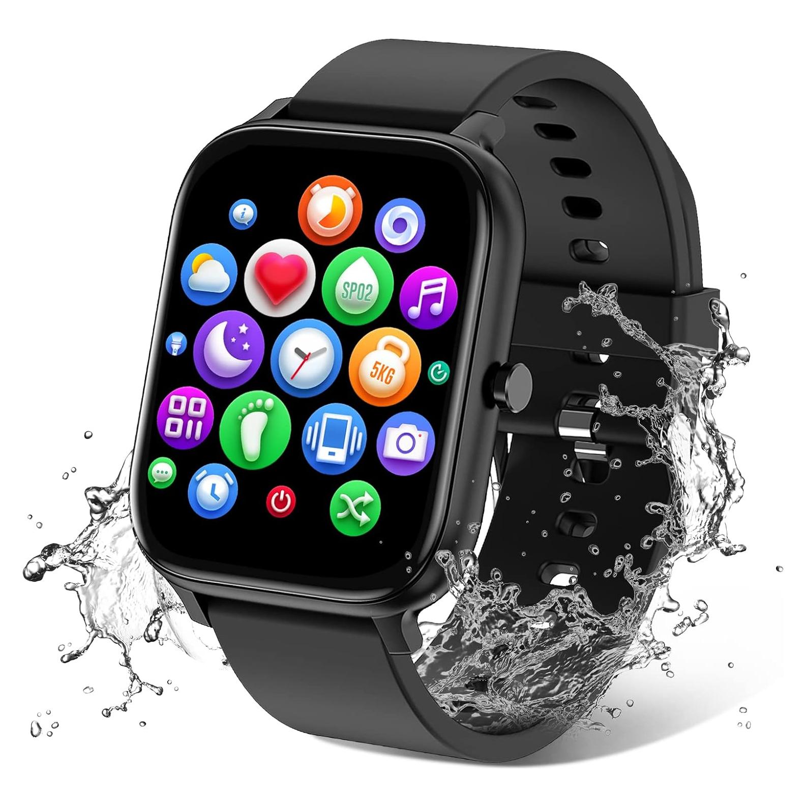 Reloj Inteligente Torjalph IP68 1.69" Bluetooth Fitness Negro