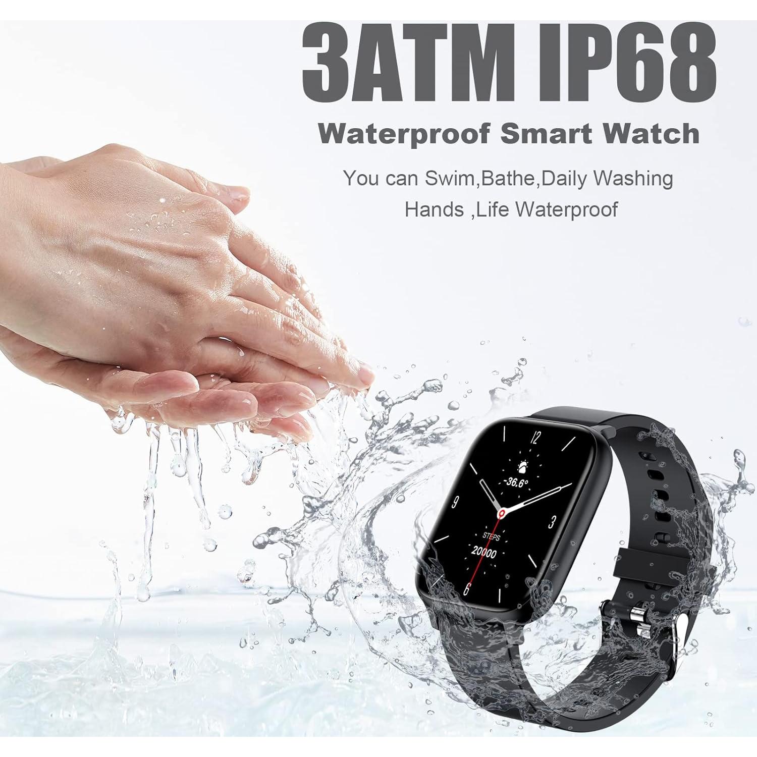 Reloj Inteligente Torjalph IP68 1.69" Bluetooth Fitness Negro