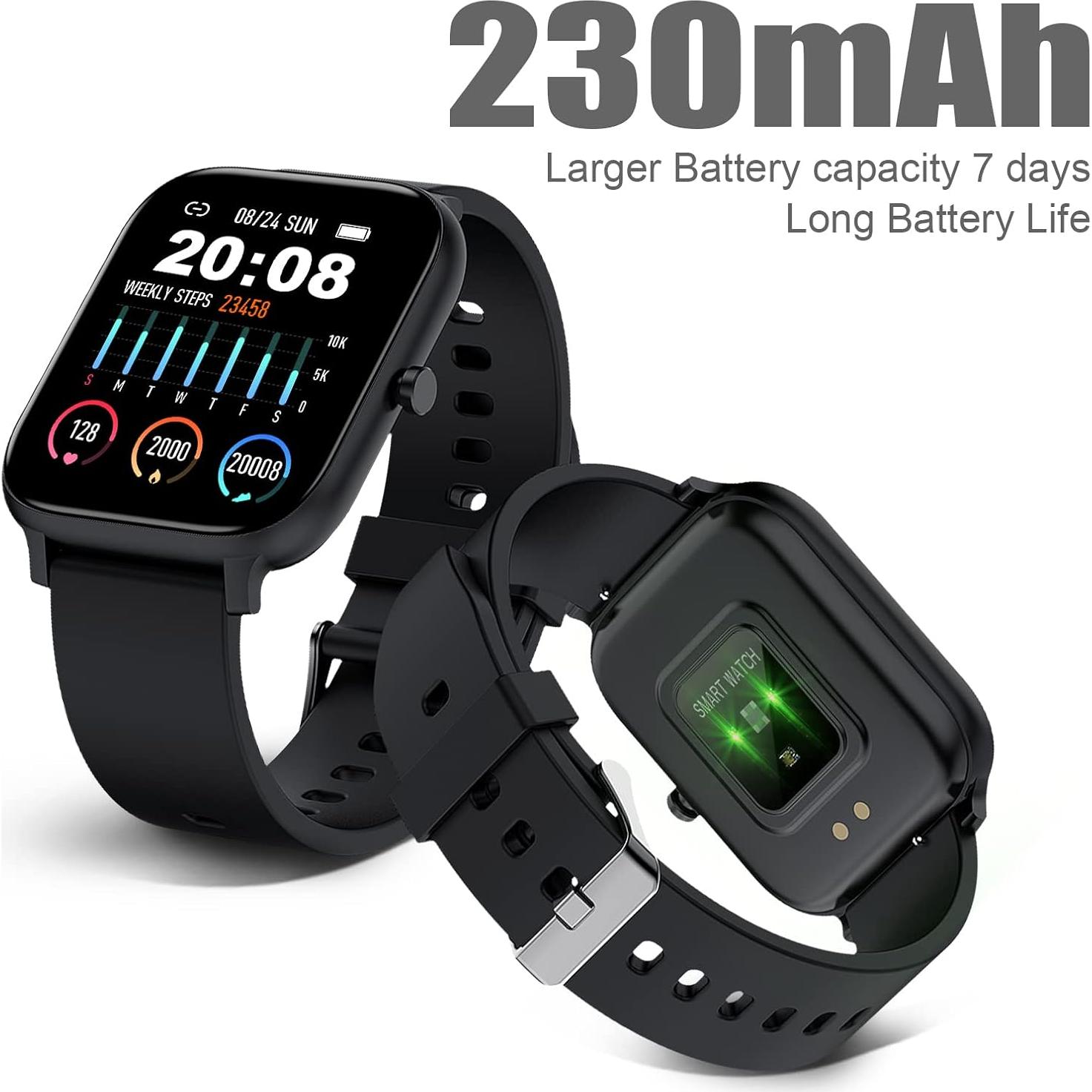 Reloj Inteligente Torjalph IP68 1.69" Bluetooth Fitness Negro