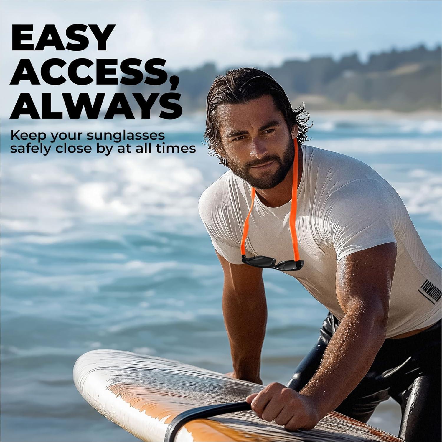 Correa Flotante para Gafas Tough Headwear - Naranja - Modelo TW-FloatingSunStraps