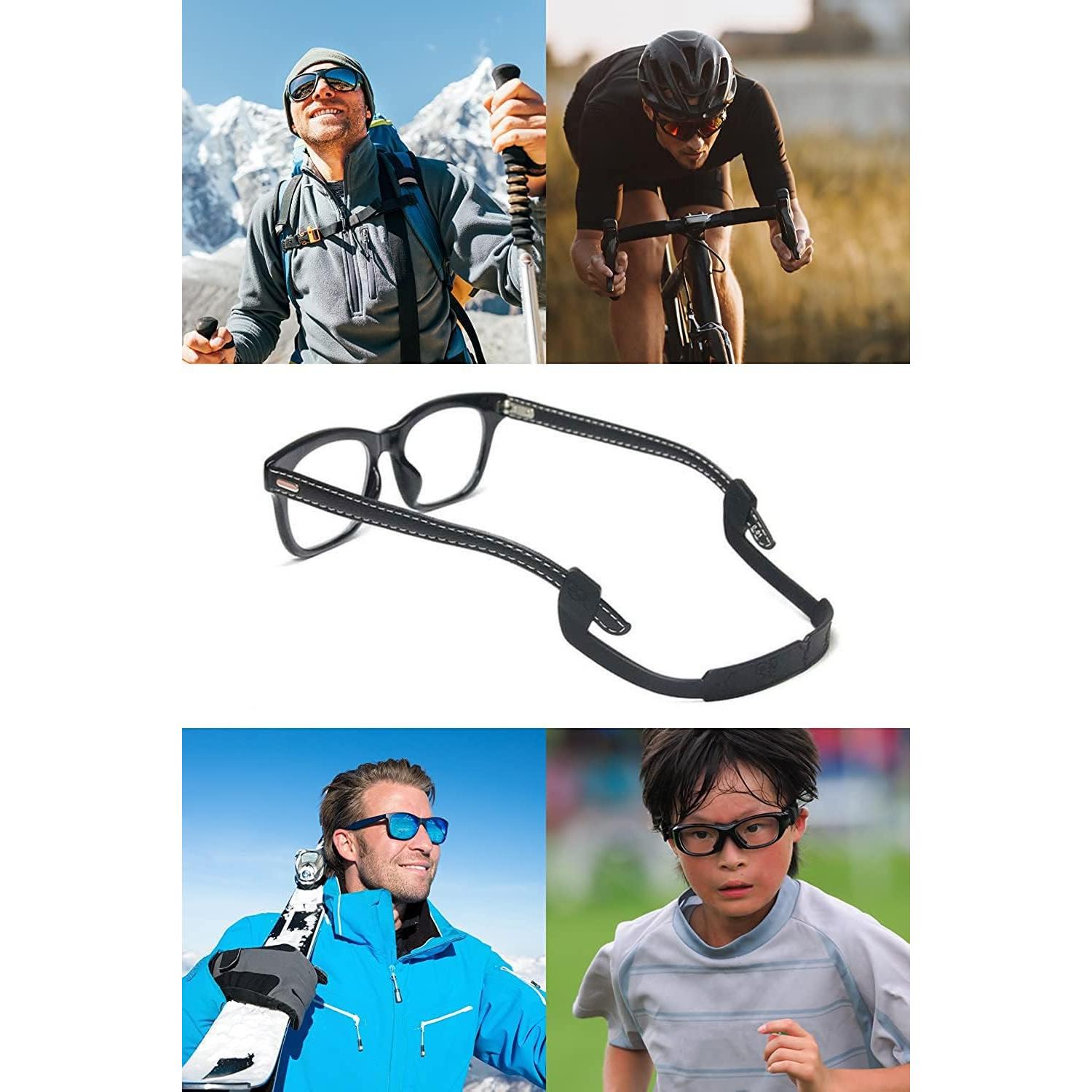 Paquete de 4 correas antideslizantes OPUGIT para gafas - Silicona suave