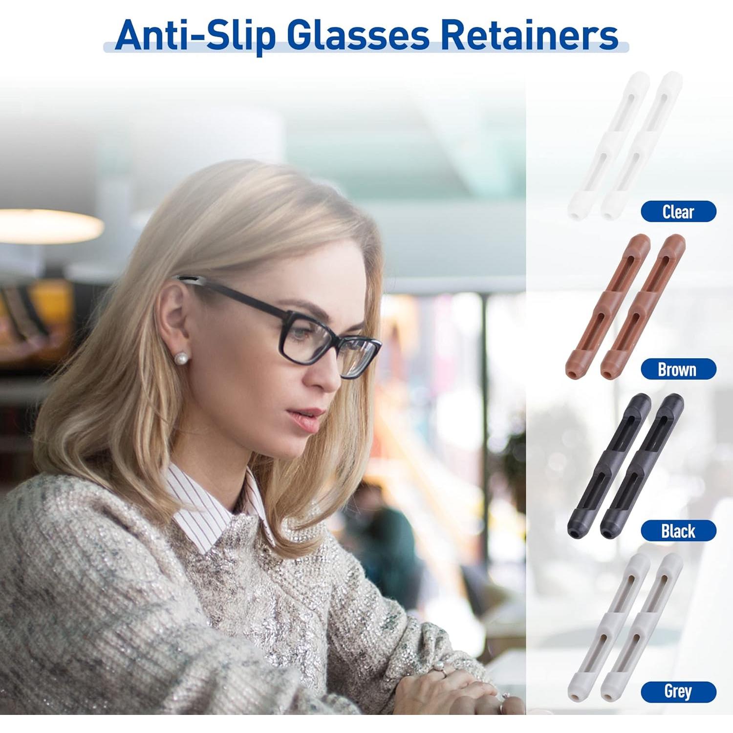 Funda de Silicona Antideslizante Lvvfit para Gafas - 6 Pares