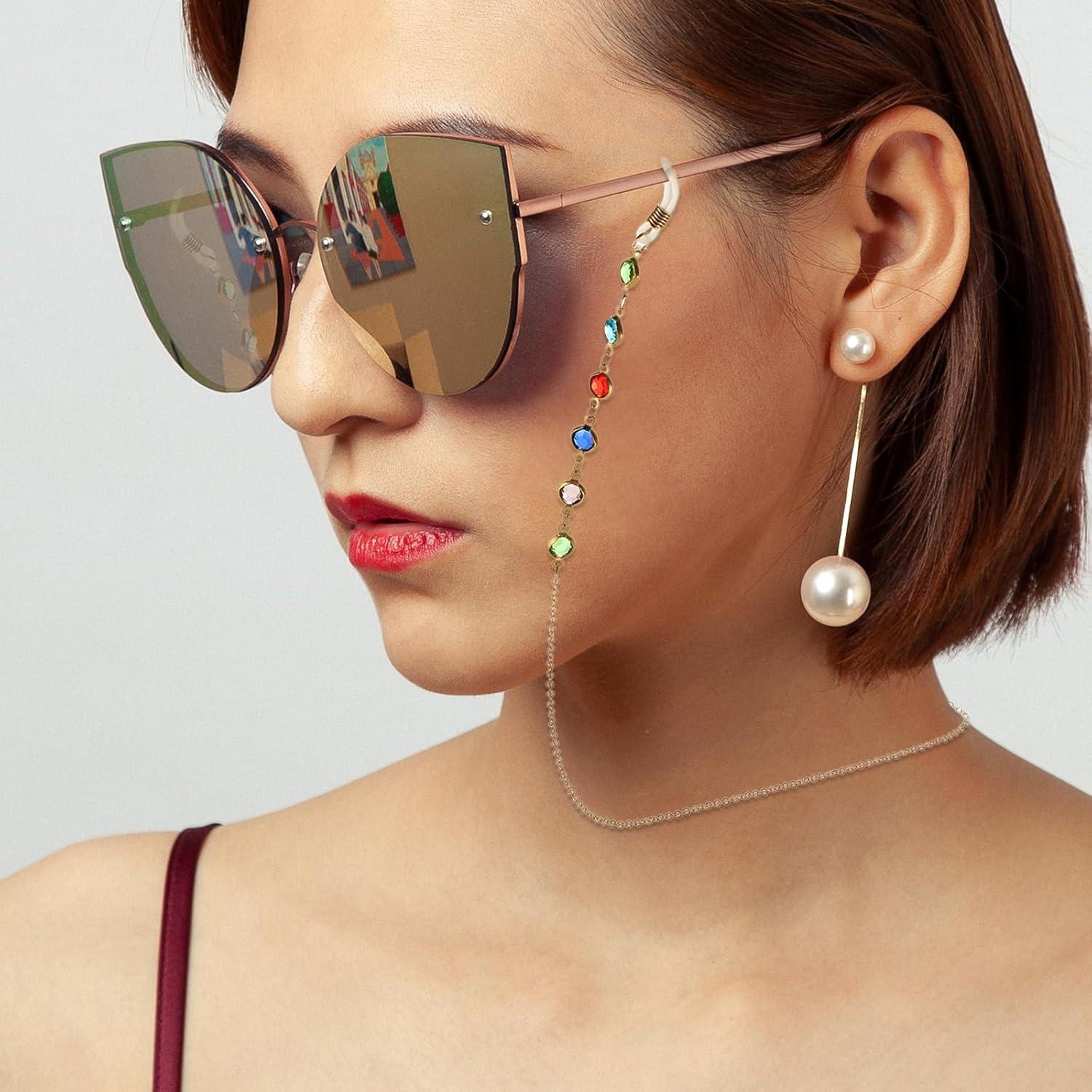 Cadena de Gafas uxcell 75cm Aleación Antideslizante