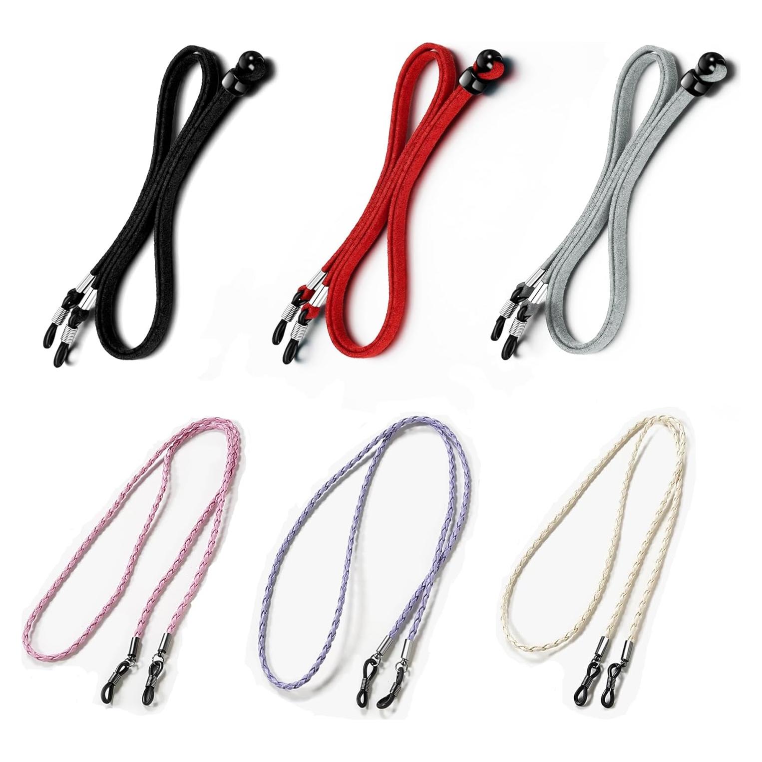 6 Correas para Gafas Ajustables - Soporte Multicolor