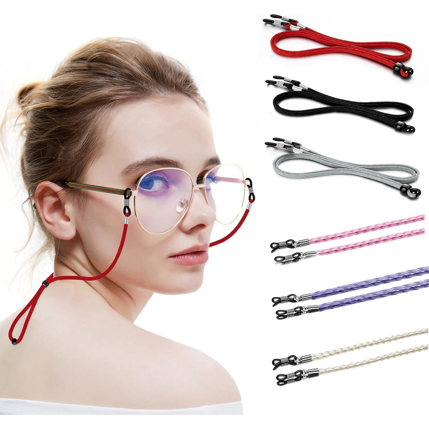 6 Correas para Gafas Ajustables - Soporte Multicolor