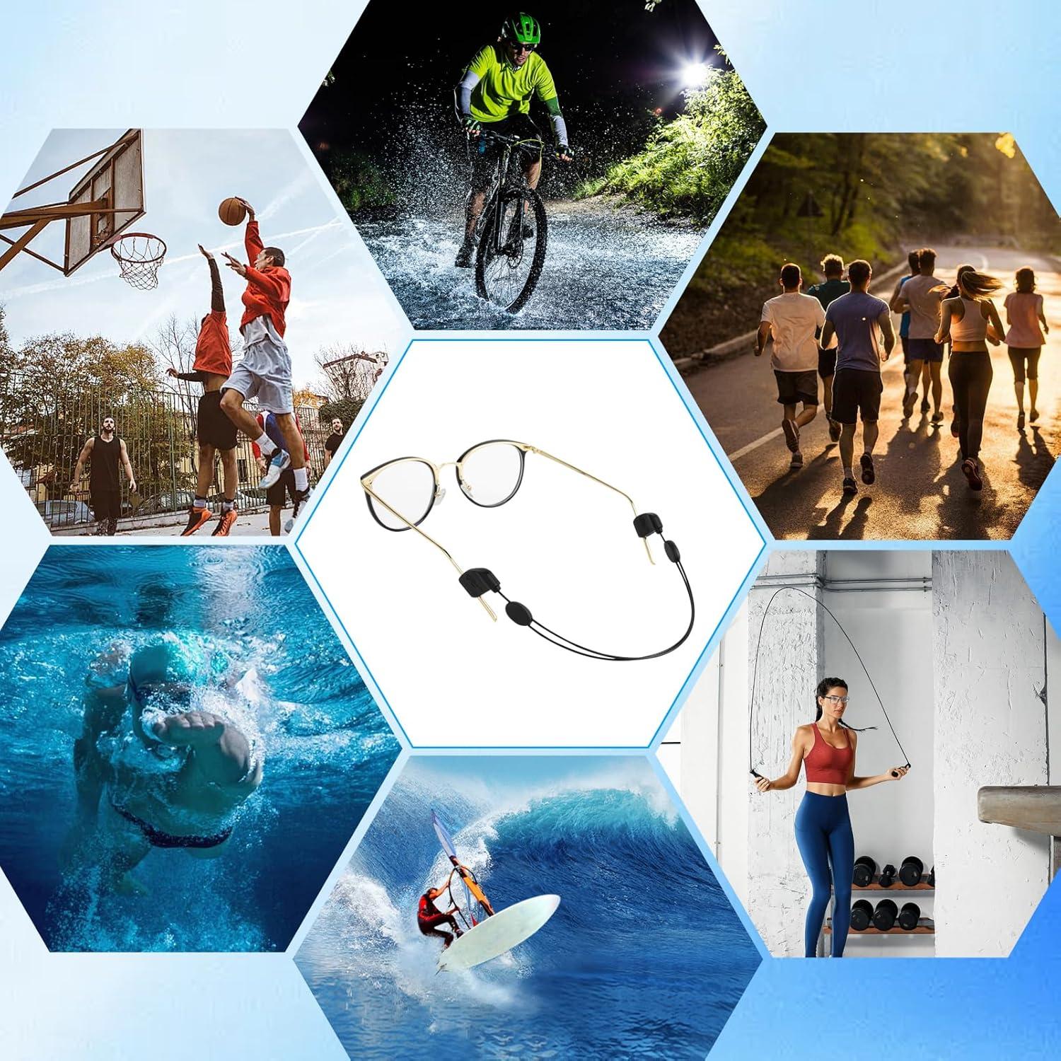 Correa Ajustable para Gafas Allfulyun - Antideslizante, Negro