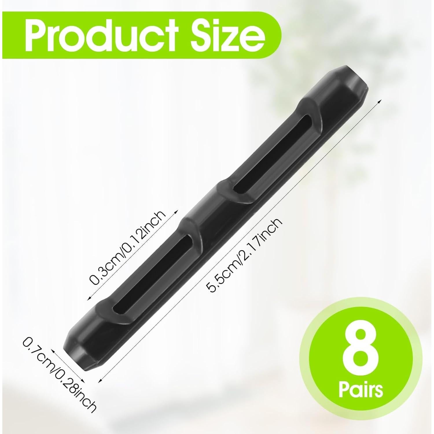 8 Pares Almohadillas Silicona Antideslizantes para Gafas BOHUIZ