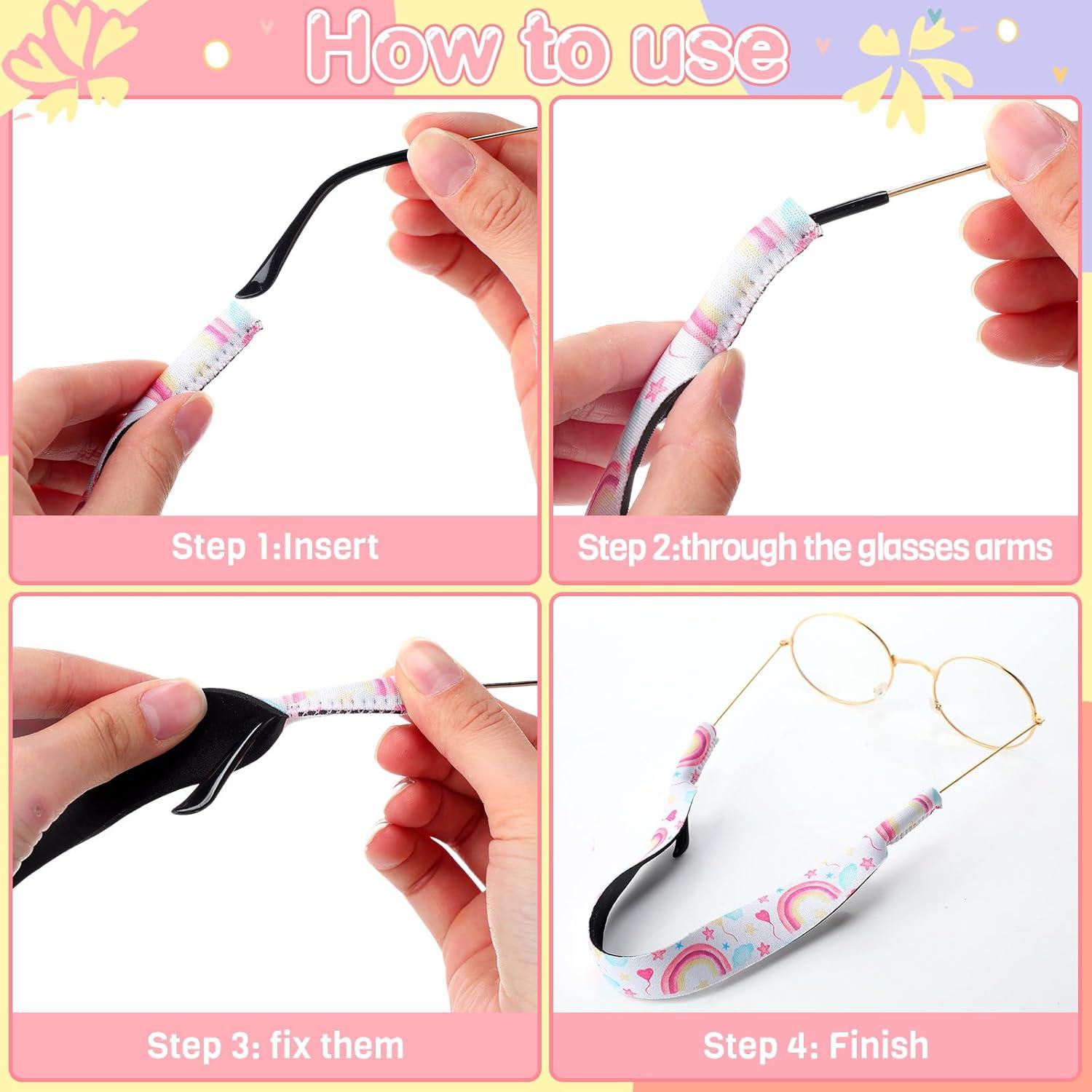 6 Correas Flotantes para Gafas de Niños Neopreno Ajustables