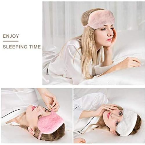 Paquete de 4 Máscaras de Ojos Ayygiftideas de Felpa Suave