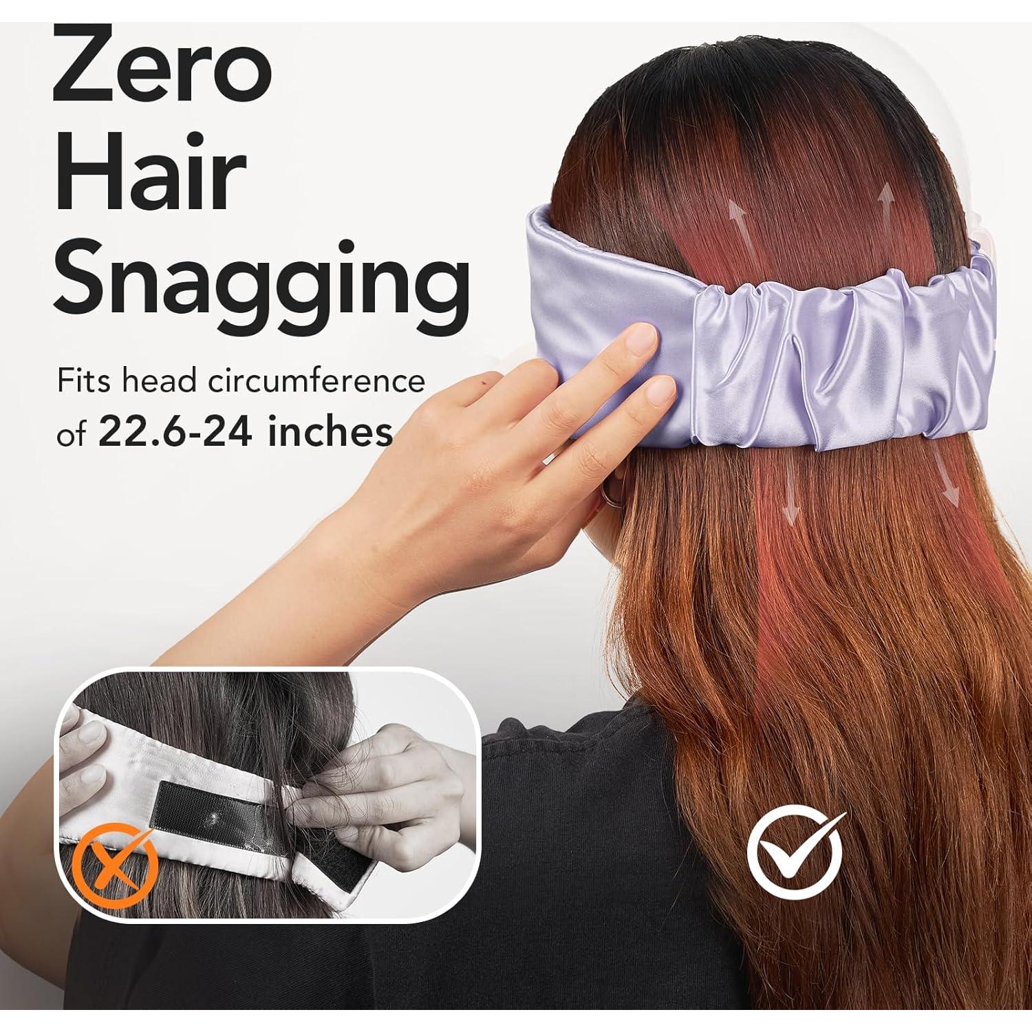 Máscara de Sueño de Seda LitBear - Bloqueadora de Luz Púrpura