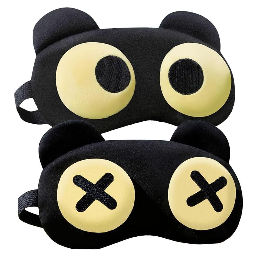 2 Máscaras de Ojos Suaves Canumer para Dormir - Ajustables