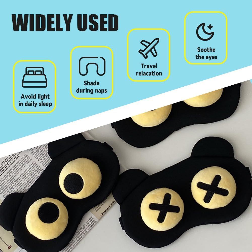 2 Máscaras de Ojos Suaves Canumer para Dormir - Ajustables