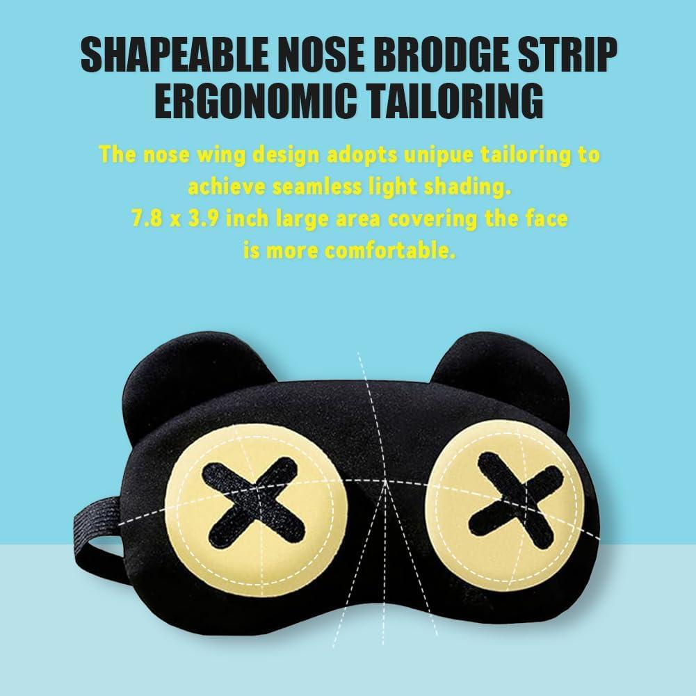 2 Máscaras de Ojos Suaves Canumer para Dormir - Ajustables