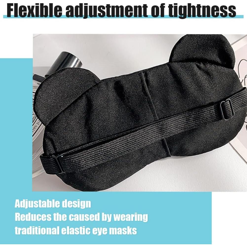 2 Máscaras de Ojos Suaves Canumer para Dormir - Ajustables