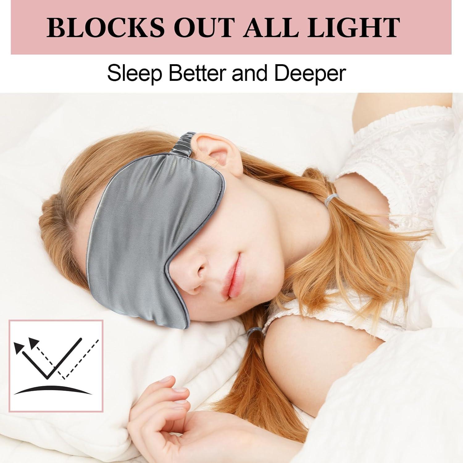 12 Máscaras de Ojos de Seda Funnysoft - Antifaz para Dormir