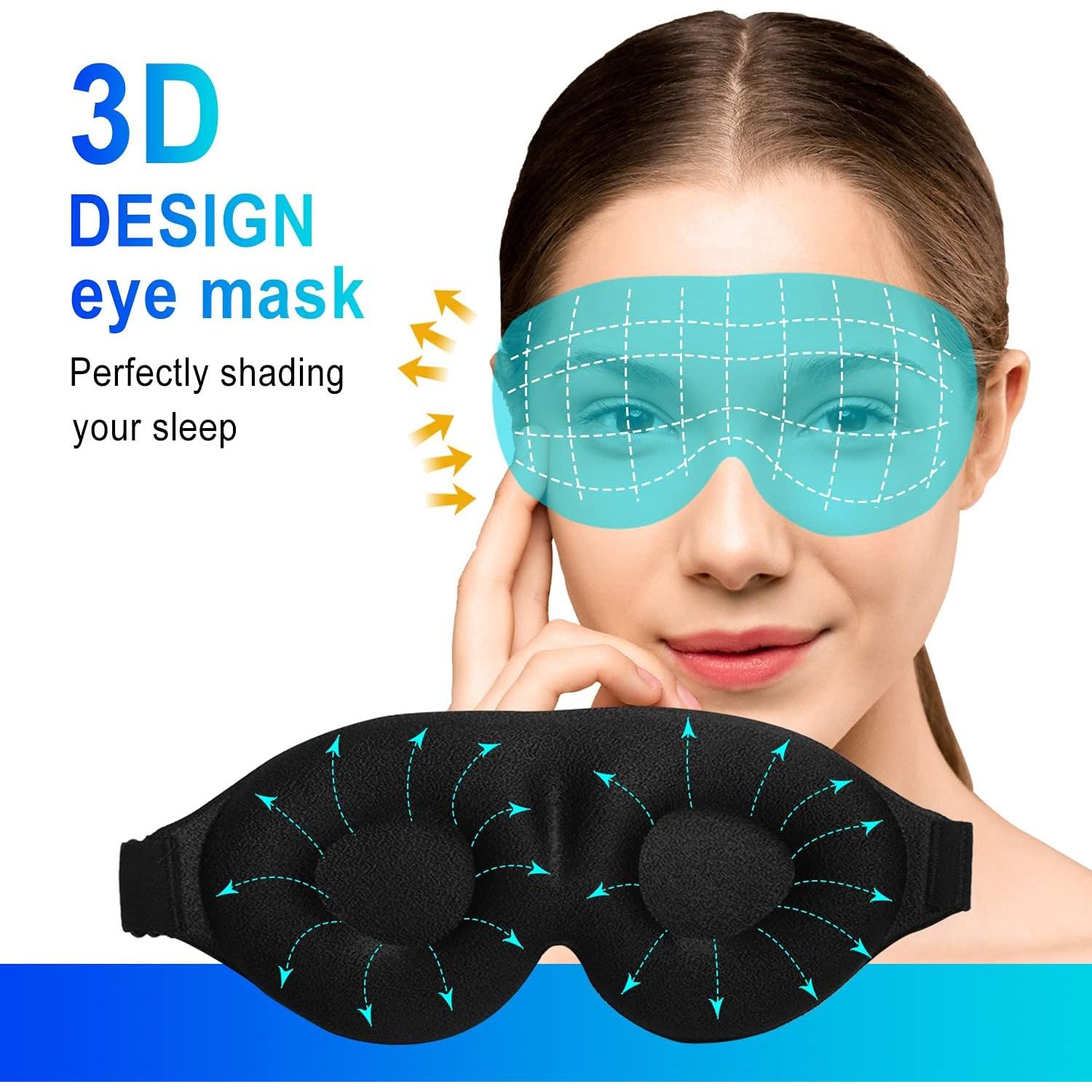 Máscara de Sueño 3D FOX-TECH Colorida Ajustable para Ojos