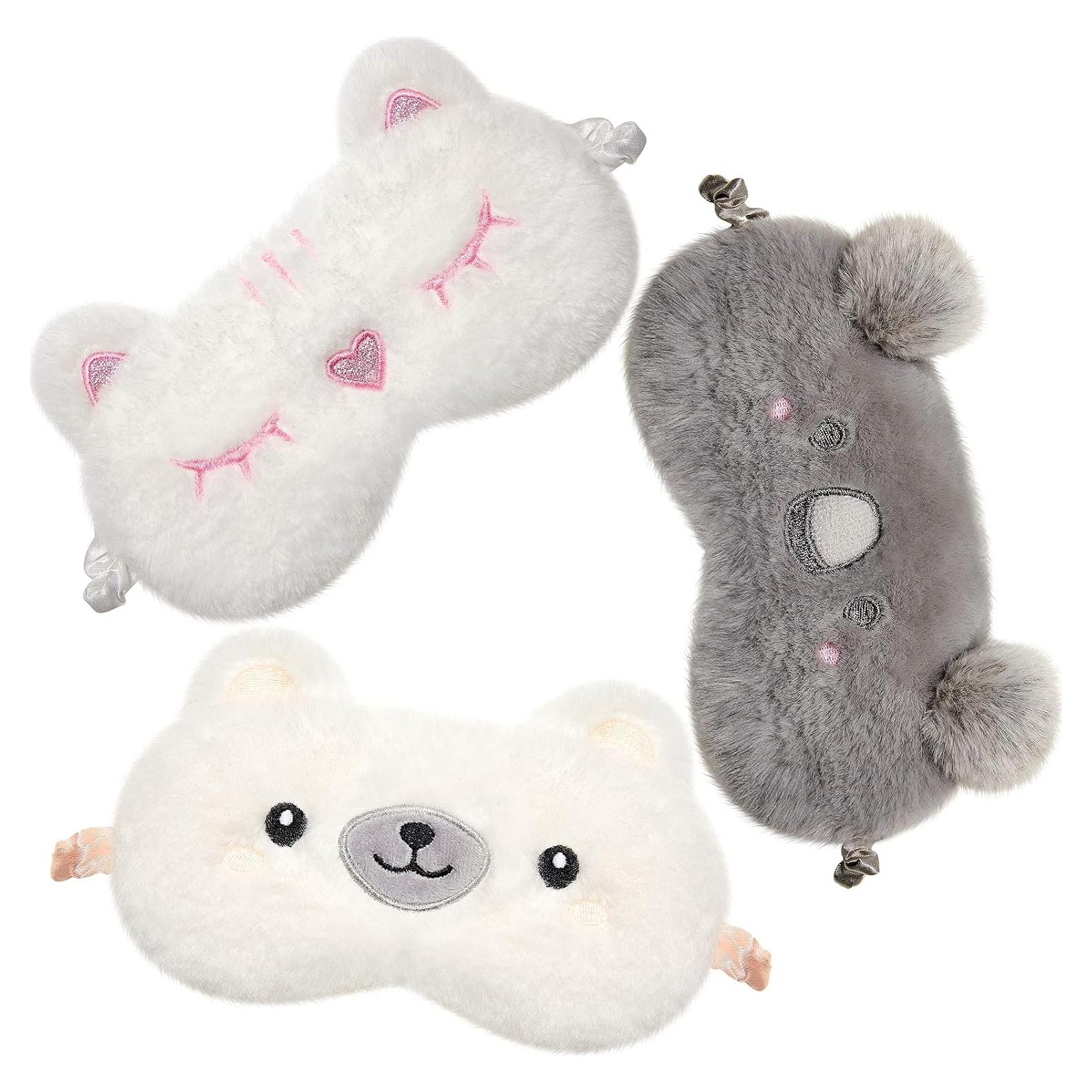 Máscara de Ojos SATINIOR 3 Piezas Suave para Dormir