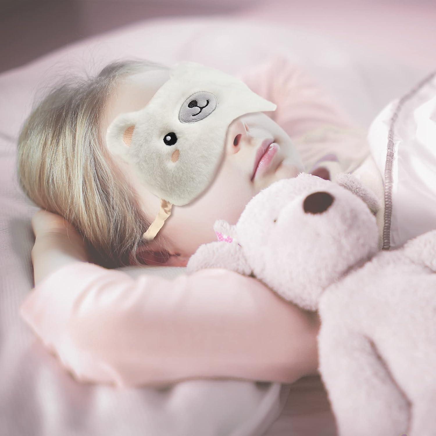 Máscara de Ojos SATINIOR 3 Piezas Suave para Dormir