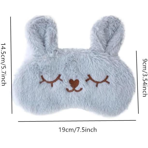 Paquete de 2 Máscaras de Ojos Conejo Ebonee - Suave y Ajustable